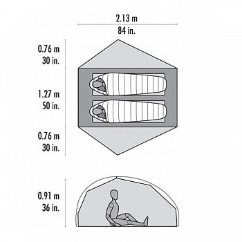 MSR Палатка двухместная MSR Freelite 2