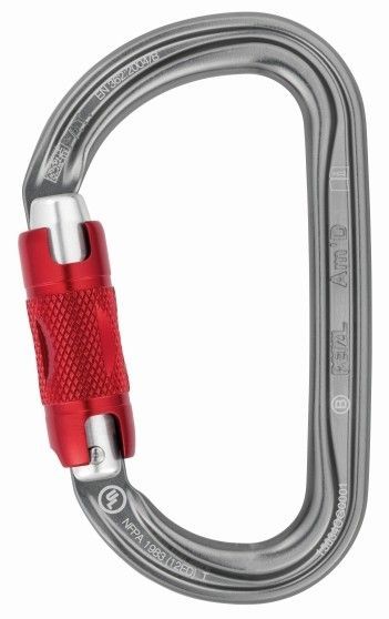 Petzl Асимметричный алюминиевый карабин Petzl Am'D Twist Lock