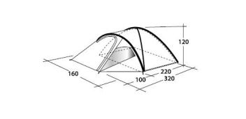 Outwell Палатка двухместная туристическая Outwell Cloud 2