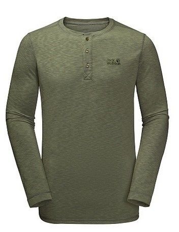 Jack Wolfskin Футболка демисезонная мужская Jack Wolfskin Winter Travel Henley Men