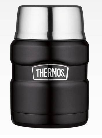 Thermos Термос для ланча с ложкой Thermos SK 3000 BK Matt Black