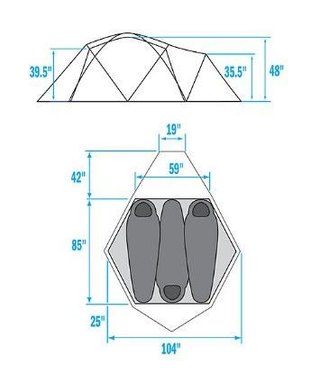 The North Face Походная палатка The North Face VE 25-EU