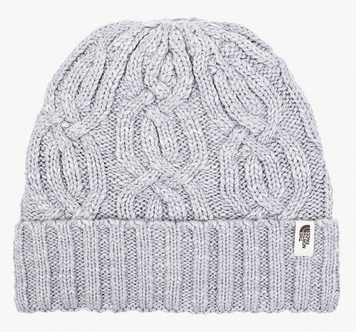 The North Face Вязаная шапка с подворотом The North Face Cable Minna Beanie