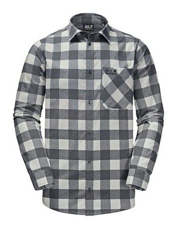 Jack Wolfskin Стильная мужская рубашка Jack Wolfskin Red River Shirt