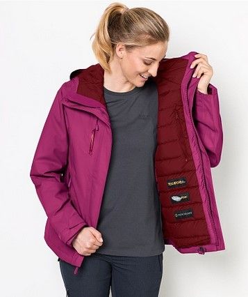 Jack Wolfskin Пуховик удобный женский Jack Wolfskin Troposphere Women