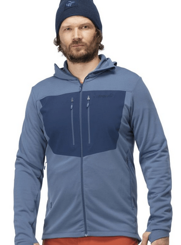 Norrona Практичная мужская куртка из флиса Norrona Lyngen Powerstretch Pro Zip Hoodie