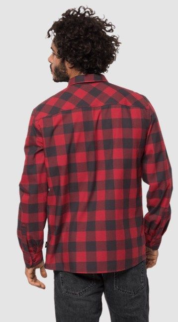 Jack Wolfskin Стильная мужская рубашка Jack Wolfskin Red River Shirt