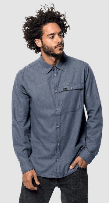 Jack Wolfskin Мужская легкая рубашка Jack Wolfskin Naka River Shirt M