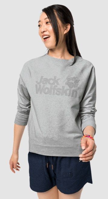 Jack Wolfskin Женский свитшот Jack Wolfskin Logo Sweatshirt W