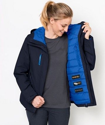 Jack Wolfskin Пуховик удобный женский Jack Wolfskin Troposphere Women