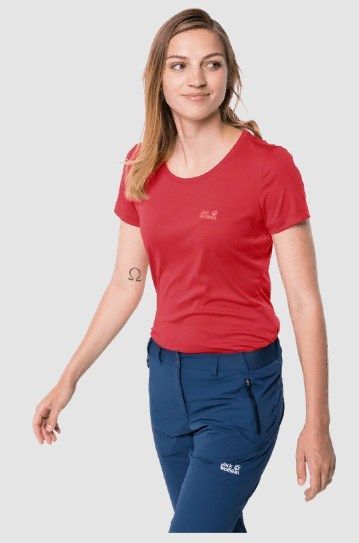 Jack Wolfskin Удобная женская футболка Jack Wolfskin Tech T W