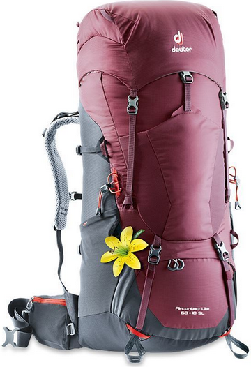 Deuter Рюкзак женский для горного туризма Deuter Aircontact Lite 60+10 SL