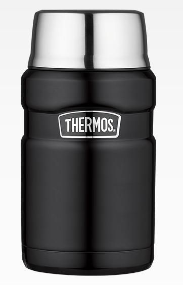 Thermos Удобный термос с ложкой Thermos SK3020-BK King food jar 0.71L
