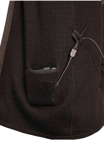 Red laika Фуфайка шерстяная с подогревом RedLaika Arctic Merino Wool RL-TM-06 с флисом (2 USB модуля)