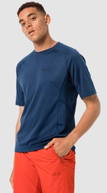 Jack Wolfskin Летняя футболка для мужчин Jack Wolfskin Mountain Tech T M