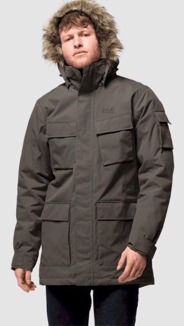 Jack Wolfskin Аляска с синтетическим утеплителем мужская Jack Wolfskin Glacier Canyon Parka