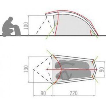 Vaude Просторная палатка Vaude Taurus UL 2P 