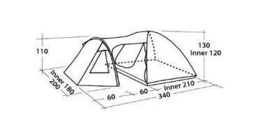 Easy Camp Палатка универсальная удлиненная Easy Camp Corona 300