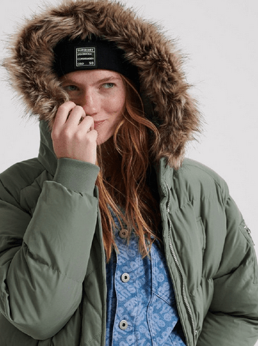 SuperDry Sport & Snow Пальто городское зимнее Superdry Luxe Longline Puffer