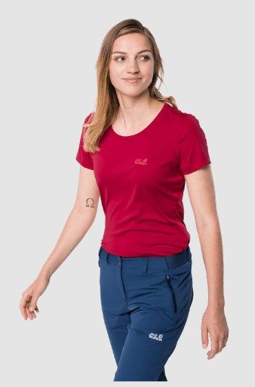 Jack Wolfskin Удобная женская футболка Jack Wolfskin Tech T W