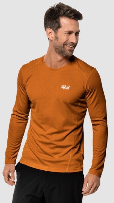 Jack Wolfskin Стильный лонгслив Jack Wolfskin Sky Range Longsleeve M