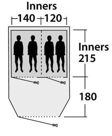 Outwell Палатка тоннель туристическая Outwell - Woodville 4