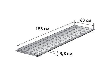 Alexika Ковер туристический самонадувной Alexika Trekking 60 183x63x3.8 см