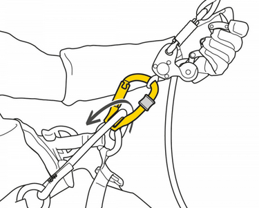 Petzl Альпинистский блок карабин с роликом Petzl - Rollclip Z Triact-Lock