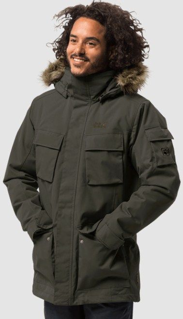 Jack Wolfskin Аляска с синтетическим утеплителем мужская Jack Wolfskin Glacier Canyon Parka