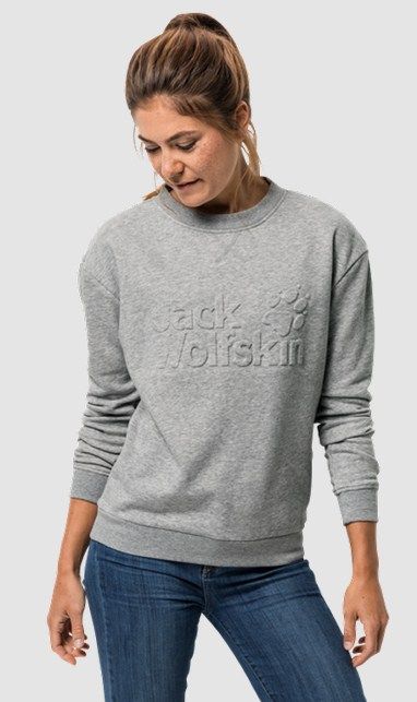 Jack Wolfskin Стильный свитшот Jack Wolfskin Logo Sweatshirt W