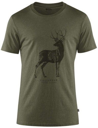 Fjallraven Комфортная футболка Fjallraven Deer Print T-Shirt