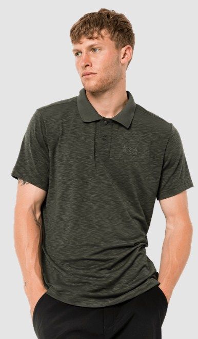 Jack Wolfskin Качественная футболка Jack Wolfskin Travel Polo Men