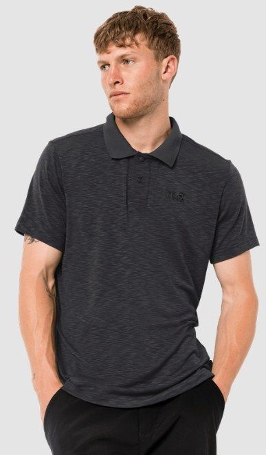 Jack Wolfskin Качественная футболка Jack Wolfskin Travel Polo Men