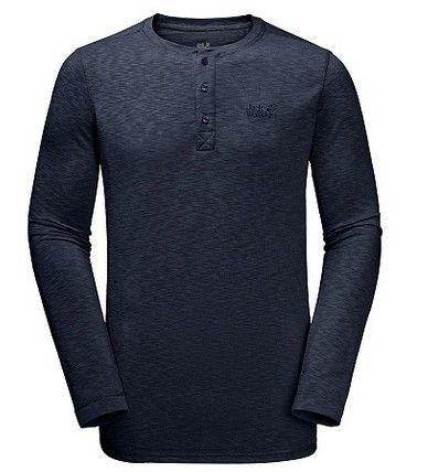 Jack Wolfskin Футболка демисезонная мужская Jack Wolfskin Winter Travel Henley Men