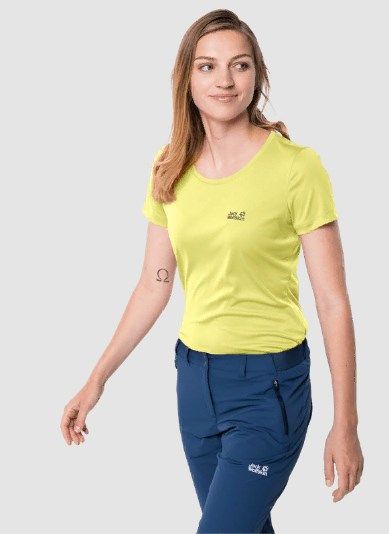 Jack Wolfskin Удобная женская футболка Jack Wolfskin Tech T W