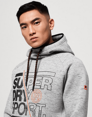 SuperDry Sport & Snow Классическая толстовка Superdry Core Gym Tech Stretch Graphic Overhead Hoodie