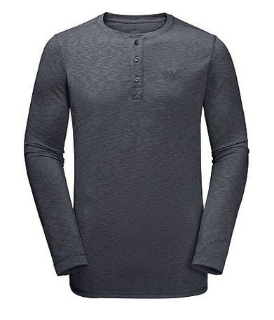 Jack Wolfskin Футболка демисезонная мужская Jack Wolfskin Winter Travel Henley Men