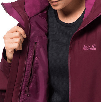 Jack Wolfskin Куртка женская городская Jack Wolfskin Sierra Pass 3in1 jkt w