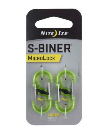 Nite Ize Стальной карабин шт Nite lze S-Biner Microlock 2