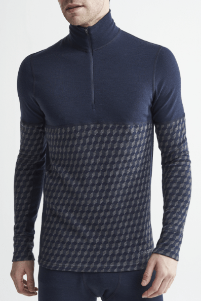 CRAFT Рубашка на молнии мужская Craft Merino 240