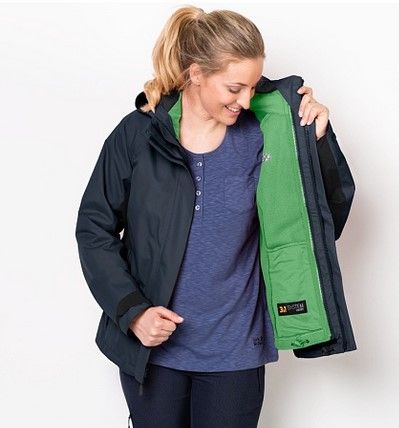 Jack Wolfskin Куртка утепленная для девушек Jack Wolfskin Iceland Voyage 3In1 Women