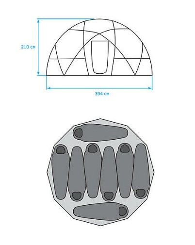 The North Face Туристическая палатка The North Face 2-Meter Dome 8