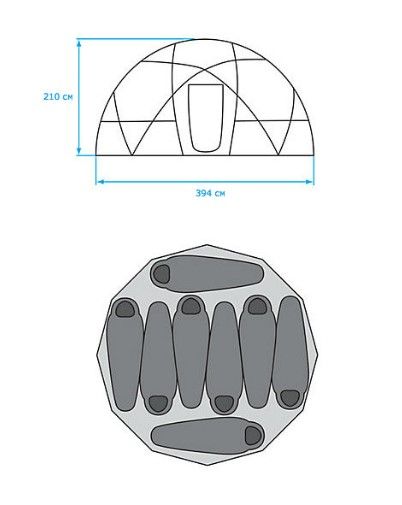 The North Face Туристическая палатка The North Face 2-Meter Dome 8