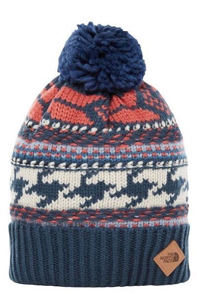 The North Face Мягкая шапка с помпоном The North Face Fair Isle Beanie