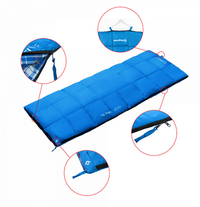 KingCamp Комфортный мешок для сна King Camp 3103 Active 250 -5C правый (комфорт +12)