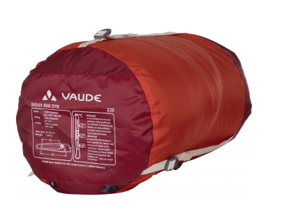 Vaude Комфортный спальный мешок Vaude Sioux 800 XL SYN -3 левосторонний