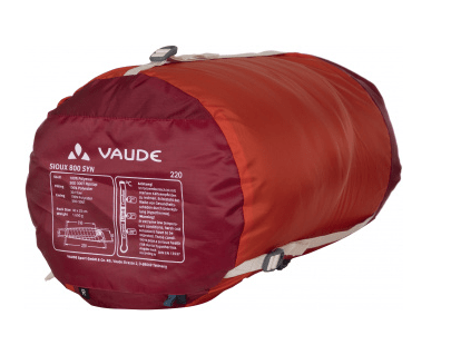 Vaude Комфортный спальный мешок Vaude Sioux 800 XL SYN -3 правосторонний