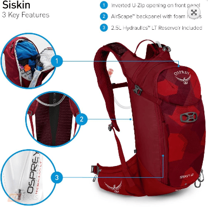 Osprey Стильный прогрессивный рюкзак Osprey Siskin 12