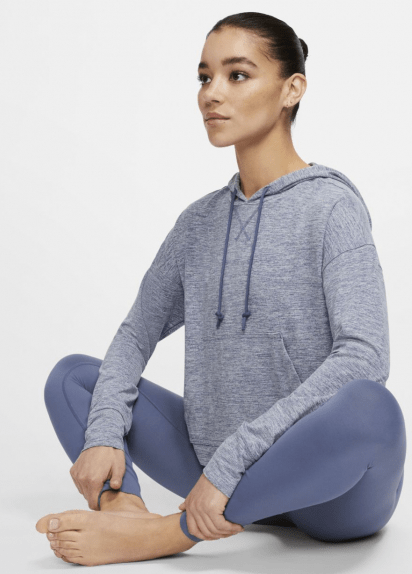 Nike Удобная толстовка Nike W NK Yoga Jersey Crop Hoodie