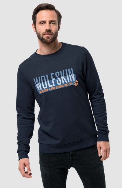 Jack Wolfskin Свитшот для мужчин Jack Wolfskin Slogan Sweatshirt M